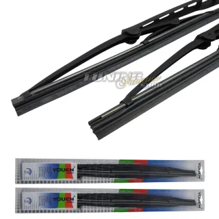 2x in 530 / 475mm Premium CLASSIC Scheibenwischer Wischer Gummi Metallbügel SET