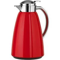 CAMPO Isolierkanne, 1 Liter rot/edelstahl, QUICK TIP Verschluss
