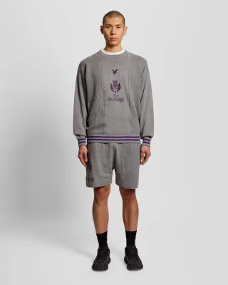 Konstruktierte Streifen-Shorts
