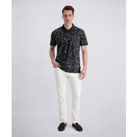 Pierre Cardin Poloshirt Polo piqué alloverprint hüftbedeckende Passform, mit Knopfleiste