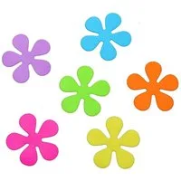 Sanixa Antirutsch-Aufkleber Antirutsch Aufkleber Saugmatte Duschmatte Badewannen-Matte, Antirutsch EInlage, Premium Anti-Rutsch Sticker Blumen bunt, Für Wanne & Dusche