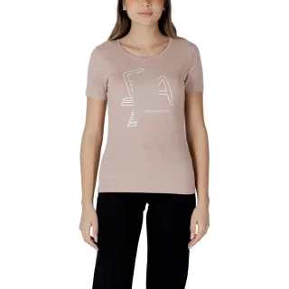 EA7 Emporio Armani Pinkes Baumwoll-T-Shirt