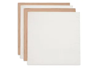 Jollein Spucktuch Hydrophill Small 70x70cm Biscuit/Ivory, 4-Pack