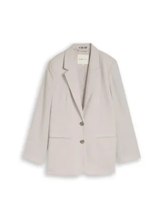 Denim Tom Tailor - Regular Fit Blazer mit Paspeltaschen cloud grey - Gr. - XS