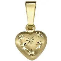 Vivance Kettenanhänger 333 Gold Motiv Herz mit Sternen