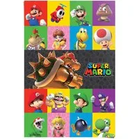 Reinders! Poster Super Mario - characters, Kinderzimmer - Mehrfarbig - 150 gr. Papier - Games - 61x91,5 cm