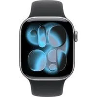 Watch Series 11, Smartwatch grau, Aluminium, 42 mm, Sportarmband schwarz M/L, Cellular