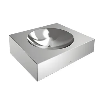KWC Aquarotter Einzelwaschtisch, HEAVY DUTY, Edst., 500x160x425 mm, Hinterwandmontage, 2000100058 2000100058