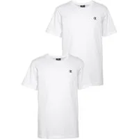 Champion T-Shirt (Packung, 2-tlg) 2er-Pack, Kurzarm, mit Rundhalsausschnitt, aus Baumwolle
