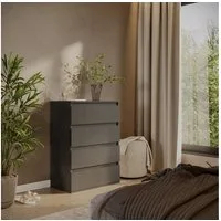 Vicco Kommode Claus, Anthrazit, 74 x 99.6 cm mit 4 Schubladen (1 St)