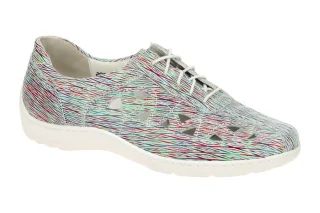 Waldl?ufer 496003 HENNI Mehrfarbig Bequeme Schn?r-Halbschuhe - Extra Weit