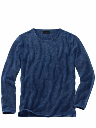 Mey & Edlich Herren Rockiger Pullover Blau 100 % Baumwolle (bio)