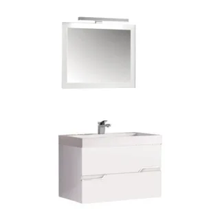 Neuesbad 5000 Badmöbelset, B: 80 cm, T: 48 cm, weiss hochglanz BA800WE