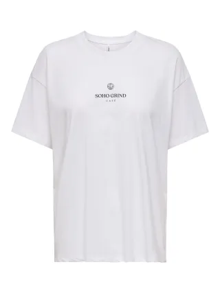 ONLY - ONLVIVVI S/S LOVELY TOP JRS Bright White - Gr. - XL