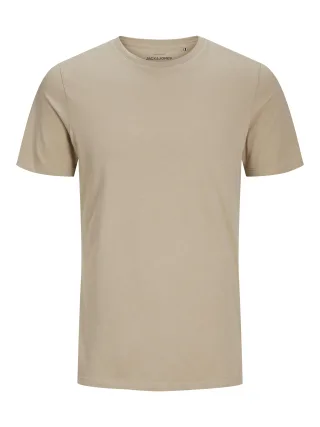 JACK&JONES - JJEORGANIC BASIC TEE SS O-NECK NOOS Crockery - Gr. - XL