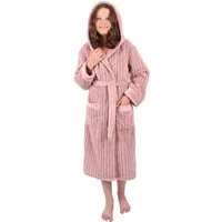 Betz Bademantel Bademantel Microfaser mit Kapuze - RIGA - für Herren Damen und Kinder, Gürtel