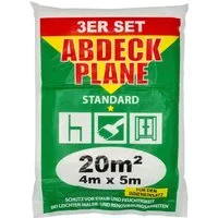 Jufol Malervlies Jufol Allzweck Leichtplane 4 x 5 m, 3-er Set