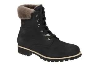 Panama Jack Winterstiefel Panama 03 Igloo B39 Schwarz wasserdicht mit Lammfel...