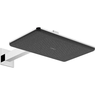 hansgrohe Raindance Alive Q Duschkopf 24551000 2 Strahlarten wassersparend mit Brausearm, EcoSmart, chrom