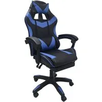 HTI-Living Drehstuhl Gaming Stuhl Krit Eco Schwarz-Blau (Stück, 1 St)