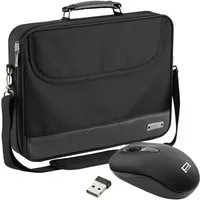 PEDEA Laptoptasche Notebooktasche 13,3 / 15,6 / 17,3 / 18,4 / 20,1 mit Maus (mit Funkmaus), mit stabilem Schutzrahmen, wasserabweisend, verstellbarer Schultergurt