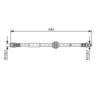 Bosch Bremsschlauch hinten Mini Mini 1,6