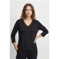 ONLY CARMAKOMA Langarmshirt CARJULIA LACE V-NECK 3/4 TOP JRS