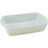 CreaTable Auflaufform Pastell Kitchen, Steinzeug, (1-St), klassisches Streifenrelief, umlaufender Kantenschutz, Pastellfarben