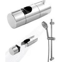 FELIXLEO Brausegarnitur Halterung Duschkopfhalter für Gleitstange Verstellbar 18-25 mm, 1 tlg.