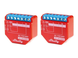 SHELLY WLAN-Schaltaktor Plus 1PM, 16 A, Bluetooth, 2 Stück