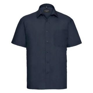 Russell Collection - "Classic" Hemd für Herren kurzärmlig (Dunkelblau)