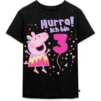 Spreadshirt T-Shirt Peppa Wutz Hurra Ich Bin 3 Jahre Kinder Premium T-Shirt (1-tlg)