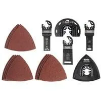 Multi-Tool-Set für Holz, Metall, Kunststoff, 17-teilig, Schleifscheibe für Multifunktionswerkzeuge