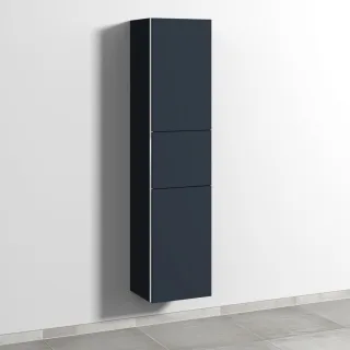 Sanipa 3way Hochschrank mit 2 Türen und 1 Auszug, Marine-Matt BP1051R