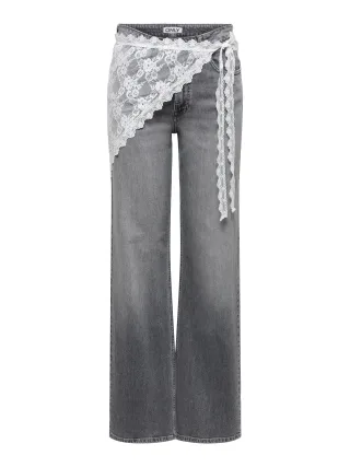 ONLY - ONLSOF LACE SCARF WVN EX Cloud Dancer - Gr. - ONE SIZE