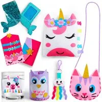 Klever Kits Aufnäher Klever Kits Nähset für Kinder ab 6,7,8,9,10+ Jahre, (7-tlg)