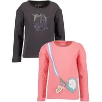Blue Seven Langarmshirt (Packung, 2-tlg) mit tollen Einhorn-Motiven
