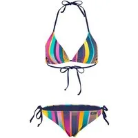 Beco Beermann Triangel-Bikini-Top Summer Stripes, in leuchtenden Regenbogenfarben