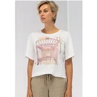 bianca Rundhalsshirt JANINE mit tollem Frontprint mit Strasssteinen