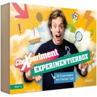 Franzis Experimentierkasten CheXperiment Experimentierbox mit Checker Tobi, (35-tlg)