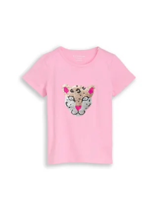 tom tailor kids - T-Shirt mit Wendepailletten lovely pink - Gr. - 98