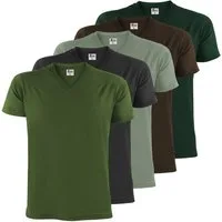 ALPIDEX V-Shirt T-Shirts Herren 5er Set V-Ausschnitt – verschiedene Größen und Farben