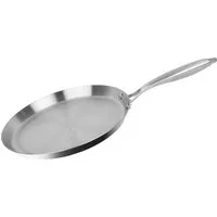 Cheffinger Pfannen-Set Pfannkuchen Crepes Pancake Pfanne Edelstahl Ø28cm Induktion, Material: Edelstahl