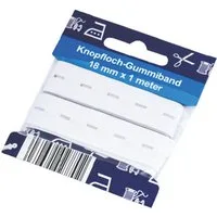 Gummiband Knopflochgummi Weiß 10 Meter zum Nähen Verstellen, Knopfloch-Gummiband Gummiband nähen elastisches Band Gummiband vers