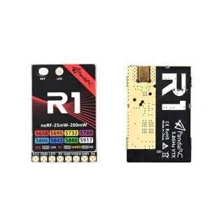 PandaRC R1 5.8GHz 8CH VTX Uninterrupted Performance FPV Transmitter OSD+Power Detection 6-36V MMCX for 25-200mW FPV Raci