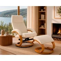 OTTO home Relaxsessel mit Hocker PARIS Naturleder- OTTO. Verlässliche Qualität. (Set, 2-St., bestehend aus Sessel und Hocker), Relaxfunktion, Dreh- und Kippfunktion, Unser Dauertiefpreis