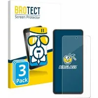 BROTECT Displayschutzglas Folie für realme GT 7T, 3 Stück, Schutzfolie Glas Panzer Display Schutz klar