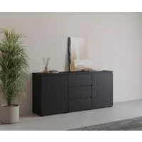 OTTO home Sideboard Modo, Breite 150 cm, moderne grifflose Kommode 2Türen/3 SK, Schubladenkommode mit viel Stauraum, Einlegeböden verstellbar