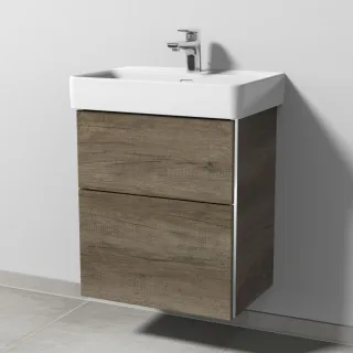 Sanipa 3way Waschtischunterbau zu Laufen Pro S Waschtisch mit 2 Auszügen, Eiche-Nebraska BR78537