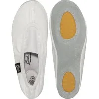Beck Schläppchen Echt-Leder mit Gummi / Leder-Sohle Gymnastikschuh
